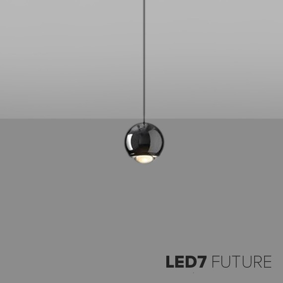 Loft Industry Modern - Black Ball Pendant