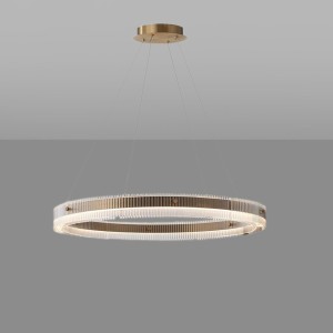 Loft Industry Modern - Glass Ring Chandelier