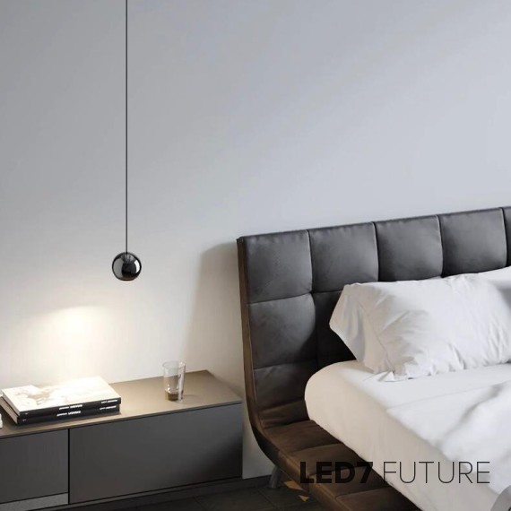 Loft Industry Modern - Black Ball Pendant