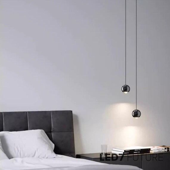 Loft Industry Modern - Black Ball Pendant
