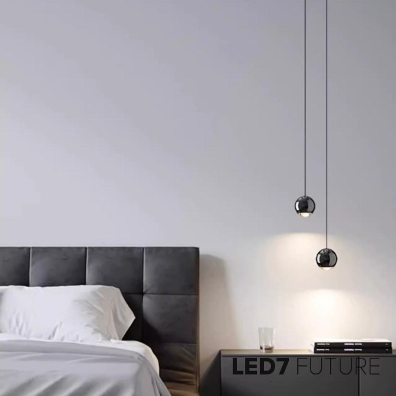 Loft Industry Modern - Black Ball Pendant