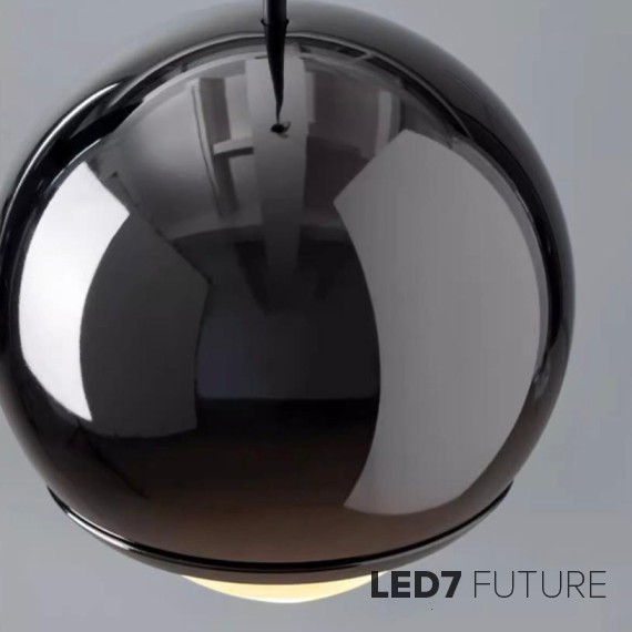 Loft Industry Modern - Black Ball Pendant