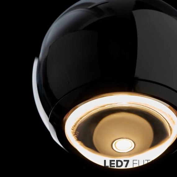 Loft Industry Modern - Black Ball Pendant