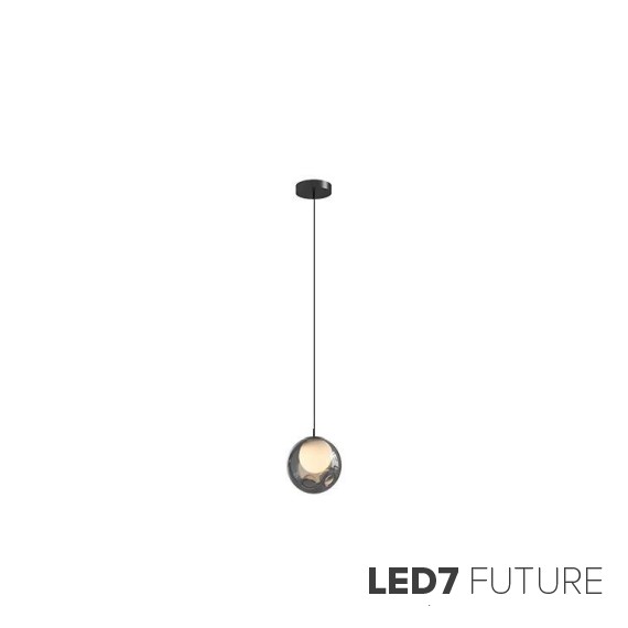 Loft Industry Modern - Glass Bowl 2 Pendant