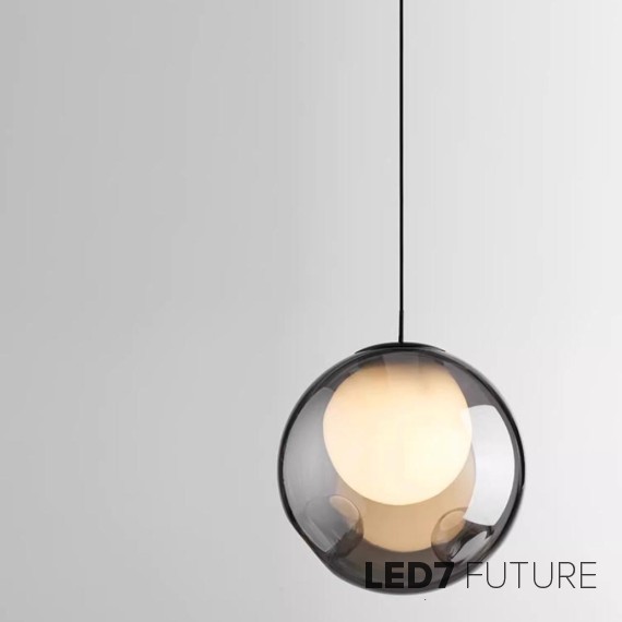 Loft Industry Modern - Glass Bowl 2 Pendant