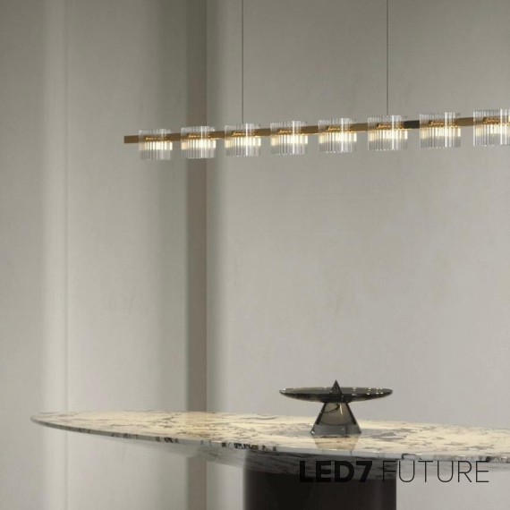 Loft Industry Modern - Glass Honeycomb Chandelier
