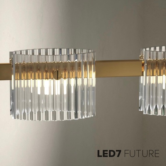 Loft Industry Modern - Glass Honeycomb Chandelier