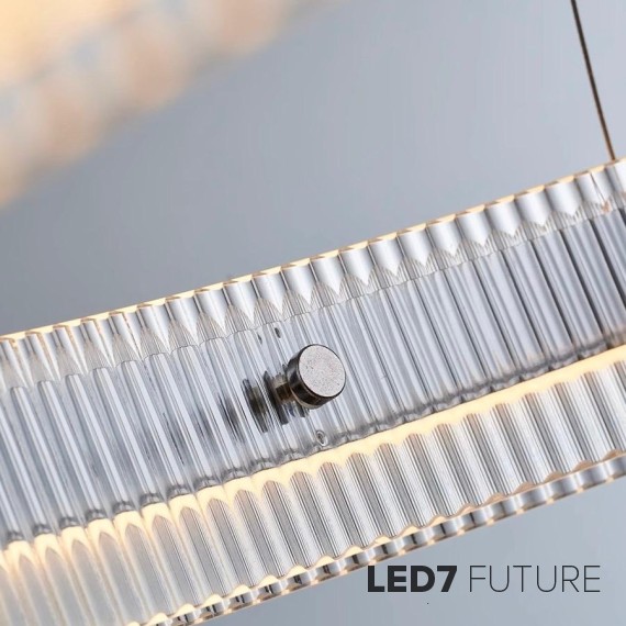 Loft Industry Modern - Glass Ring Chandelier