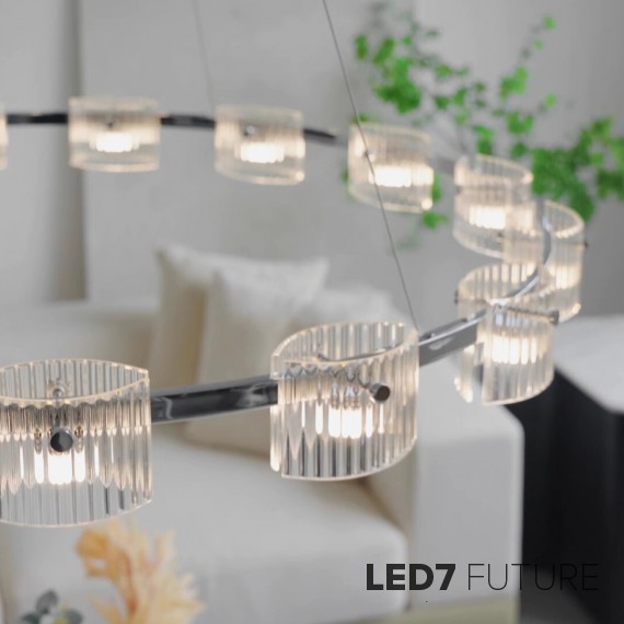 Loft Industry Modern - Lumindra Chandelier V1