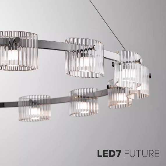 Loft Industry Modern - Lumindra Chandelier V1