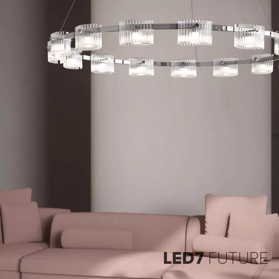 Loft Industry Modern - Lumindra Chandelier V1