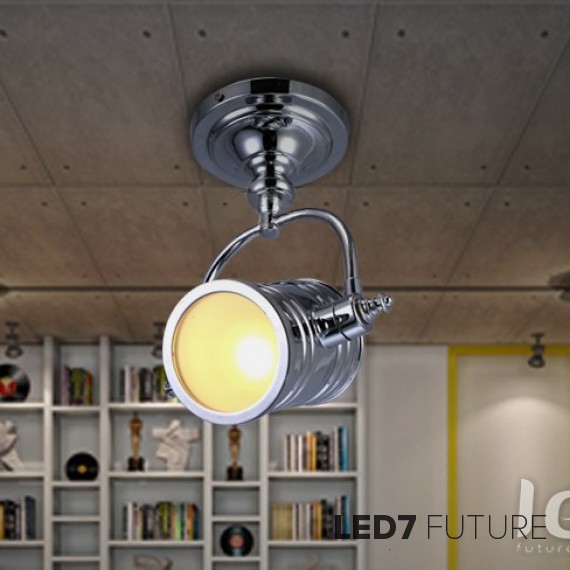 Loft Industry Ceiling Chrome Spotlight