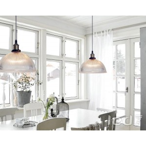 Loft Industry Ribbed Glass Shade