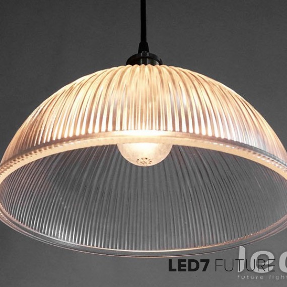 Loft Industry Ribbed Glass Shade