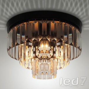 Loft Industry 1920s Top Odeon Glass Fringe Chandelier