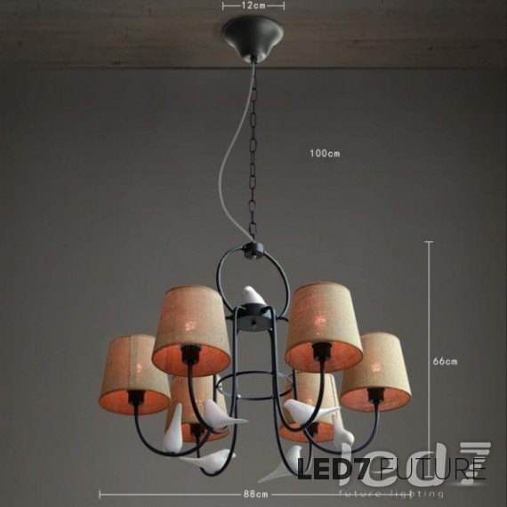 Loft Industry Birds Chandelier