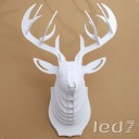 Loft Industry Wood Head Deer Белый