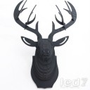 Loft Industry Wood Head Deer Черный