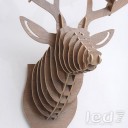 Loft Industry Wood Head Deer Орех