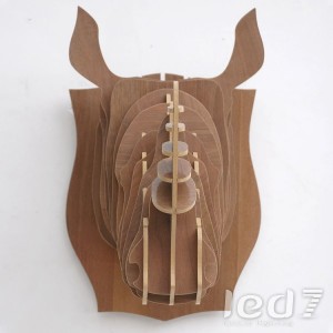 Loft Industry Wood Head Rhino Орех