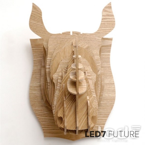 Loft Industry Wood Head Rhino Ива