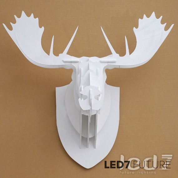 Loft Industry Wood Head Elk S Белый