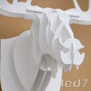 Loft Industry Wood Head Elk S Белый