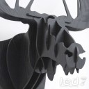 Loft Industry Wood Head Elk S Черный