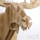 Loft Industry Wood Head Elk S Ива