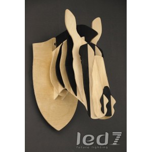 Loft Industry Wood Head Zebra