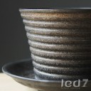 JT Ceramics Rust Ribs Cup