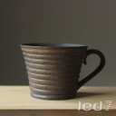 JT Ceramics Rust Ribs Cup