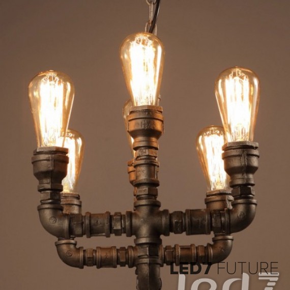 Loft Industry Water Pipe Chandelier