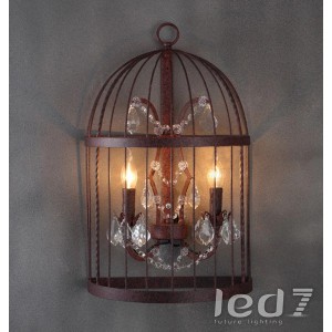 Loft Industry Birdcage Chandelier Wall 2
