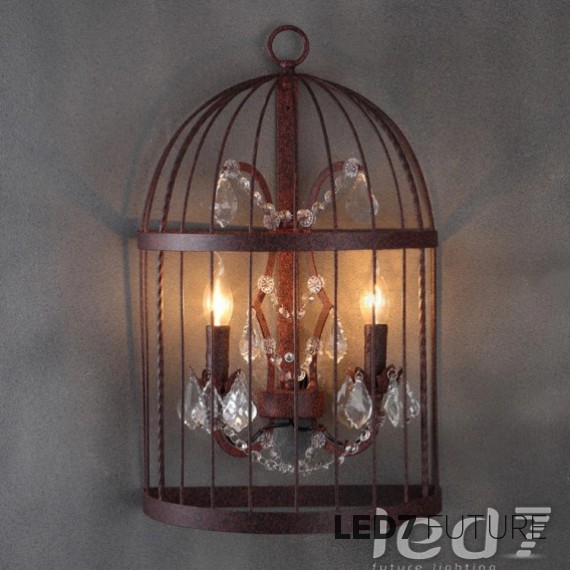 Loft Industry Birdcage Chandelier Wall 2