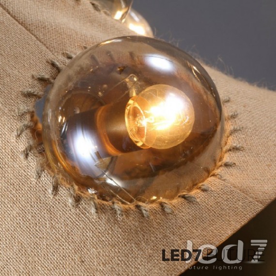 Loft Industry Fabric Bulb Chandelier