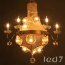 Loft Industry Fabric Bulb Chandelier