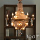 Loft Industry Fabric Bulb Chandelier