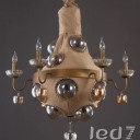 Loft Industry Fabric Bulb Chandelier