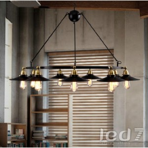 Loft Industry Black Cap Chandelier 9