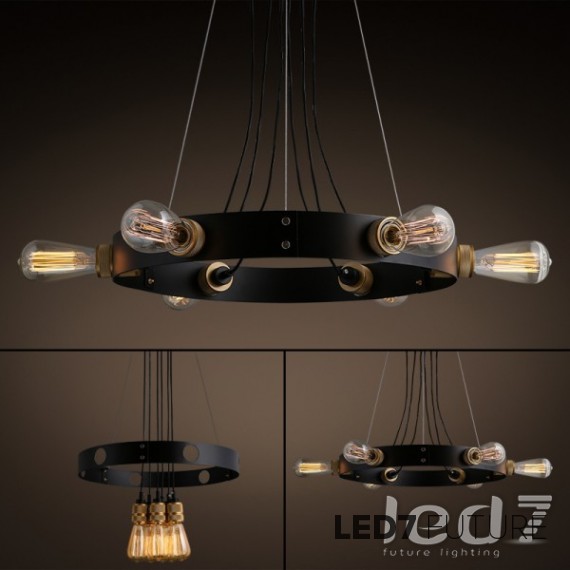 Loft Industry Lux Gold Holder Chandelier 2