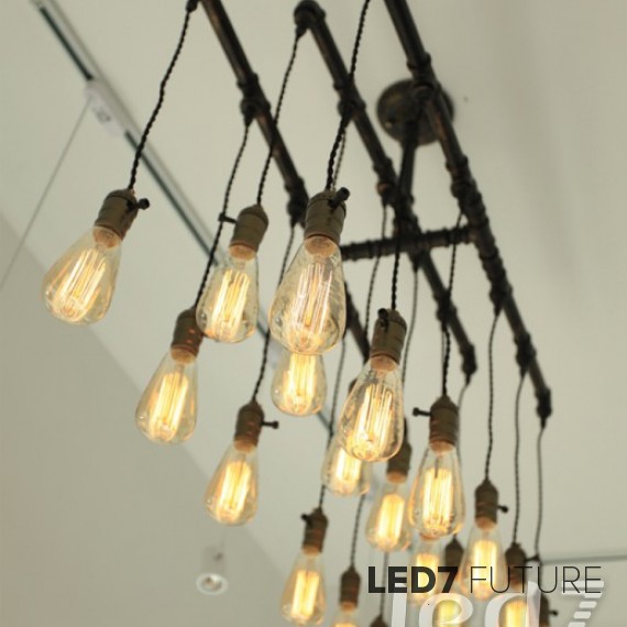 Loft Industry Water Pipes Chandelier