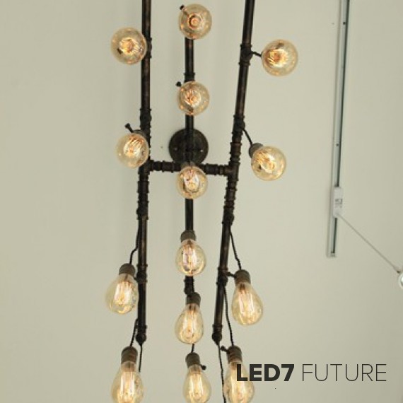 Loft Industry Water Pipes Chandelier