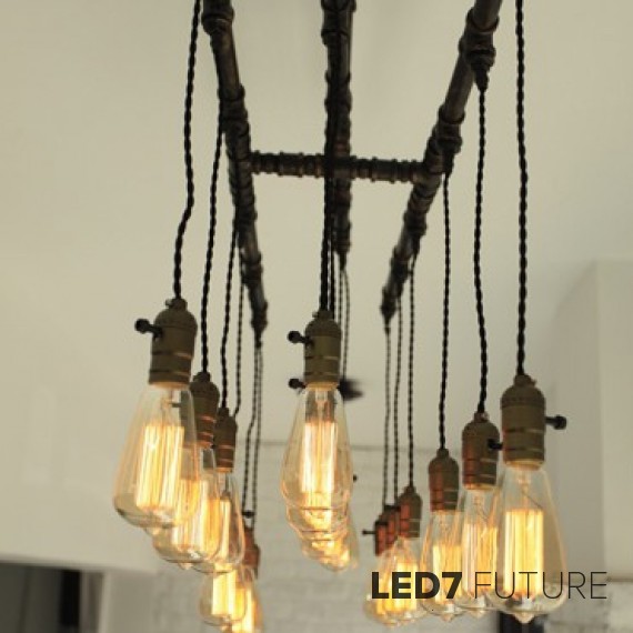 Loft Industry Water Pipes Chandelier