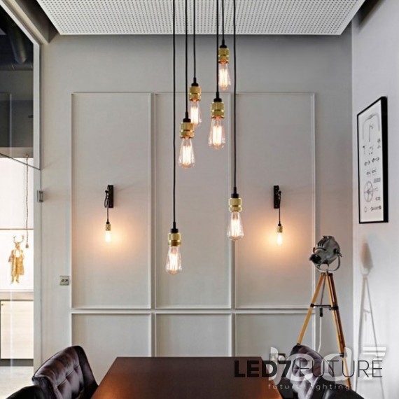 Loft Industry Lux Gold Holder Chandelier