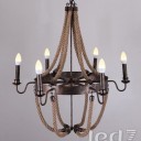 Loft Industry - Metall & Rope Chandelier