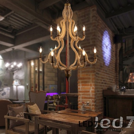 Loft Industry - Grand Rope Chandelier