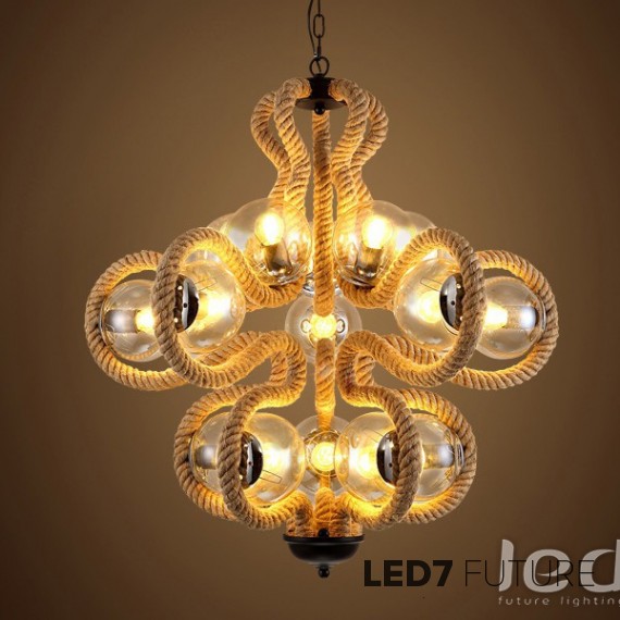 Loft Industry - Rope Candle Chandelier V3