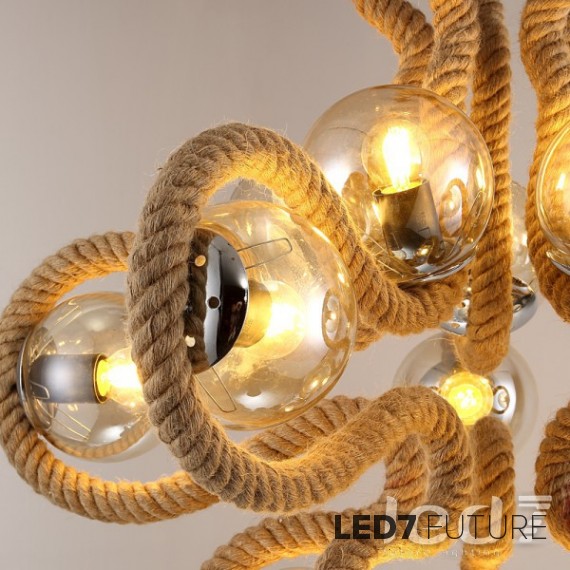 Loft Industry - Rope Candle Chandelier V3