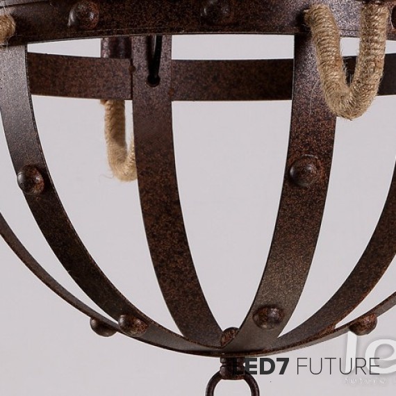 Loft Industry - Rust Orbit Chandelier